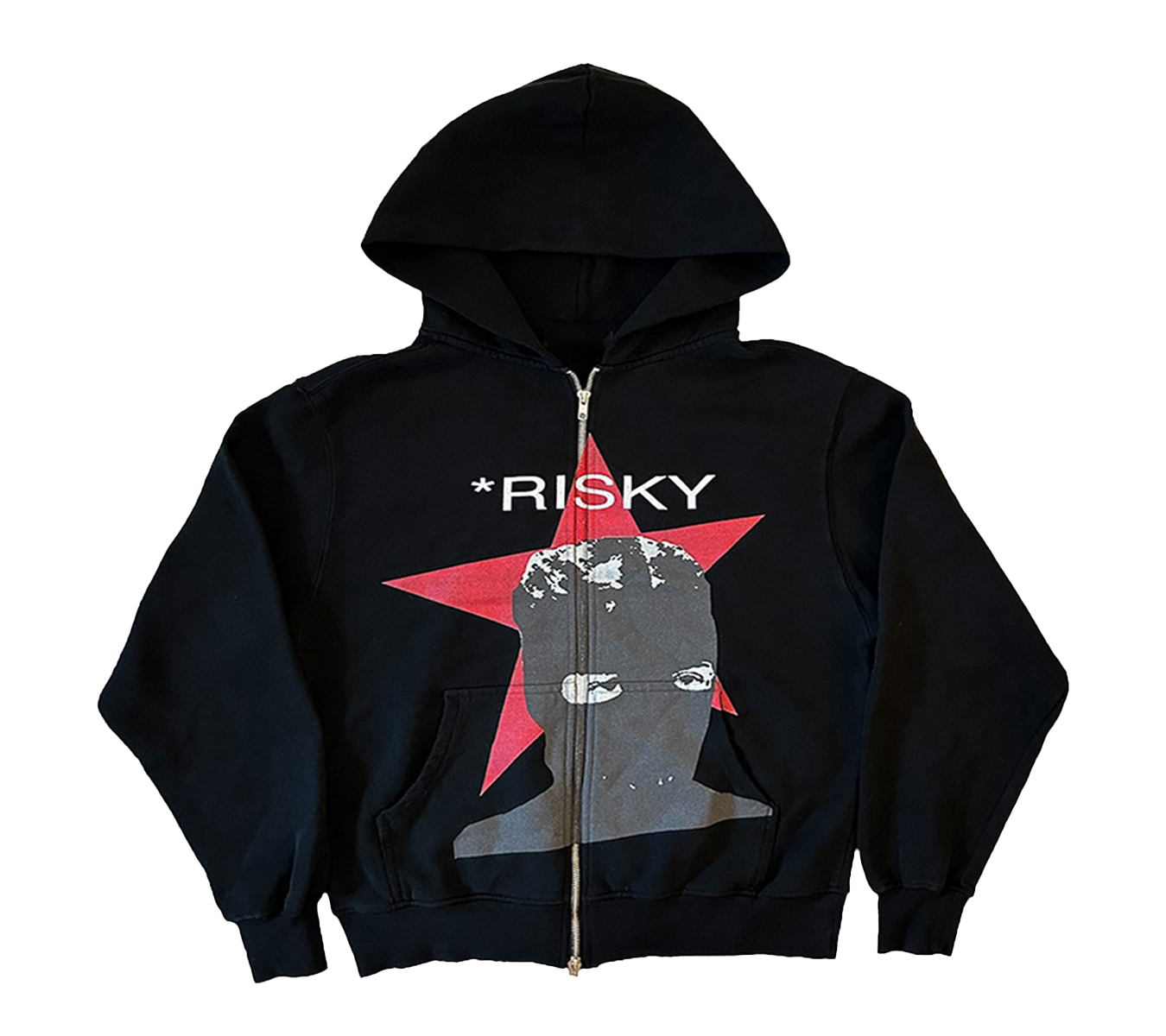 BLACK RISKY HOODIE